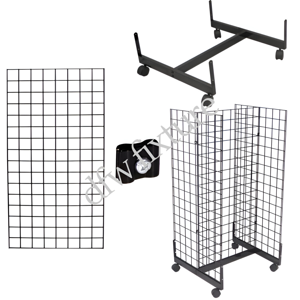 Grid 4-Way Display- 4ft- Black