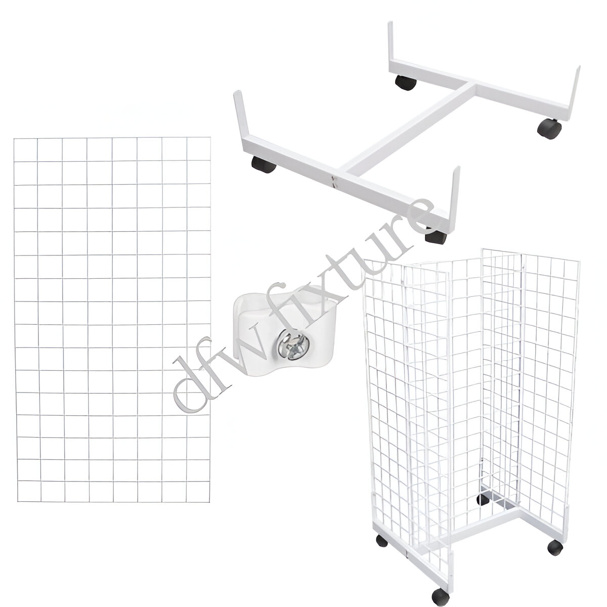 Grid 2ft H-Unit Display- 4ft- White