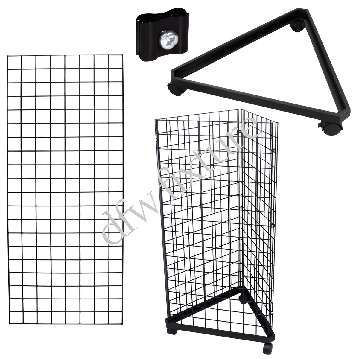 Grid Triangle Display- 5ft- Black