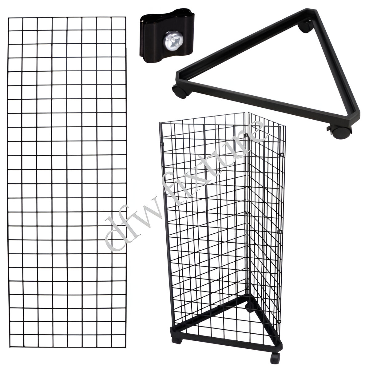 Grid Triangle Display- 6ft- Black