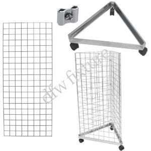 Grid Triangle Display- 5ft- Chrome