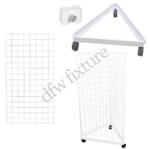 Grid Triangle Display- 4ft- White