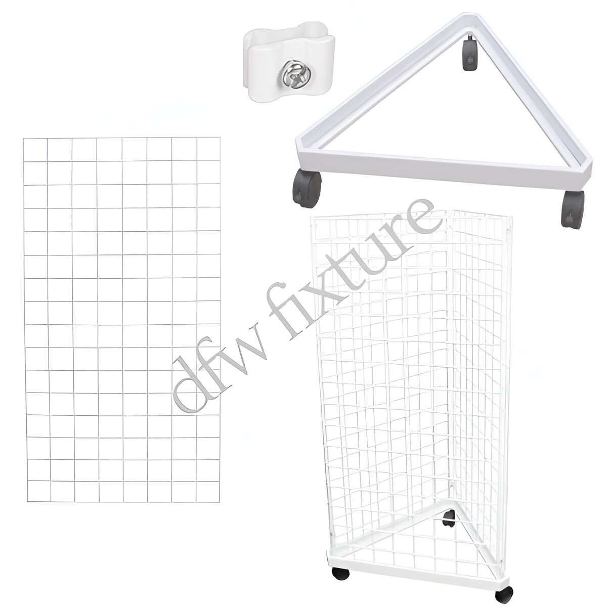 Grid Triangle Display- 4ft- White