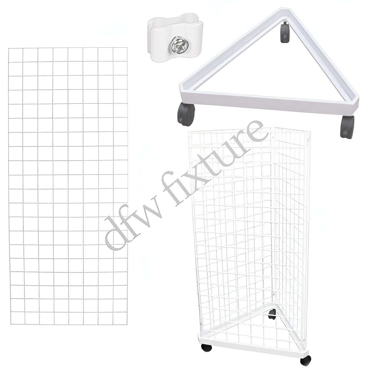 Grid Triangle Display- 5ft- White