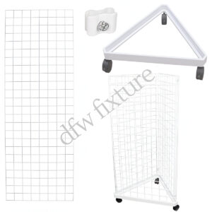 Grid Triangle Display- 6ft- White