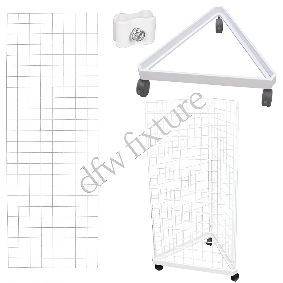 Grid Triangle Display- 6ft- White
