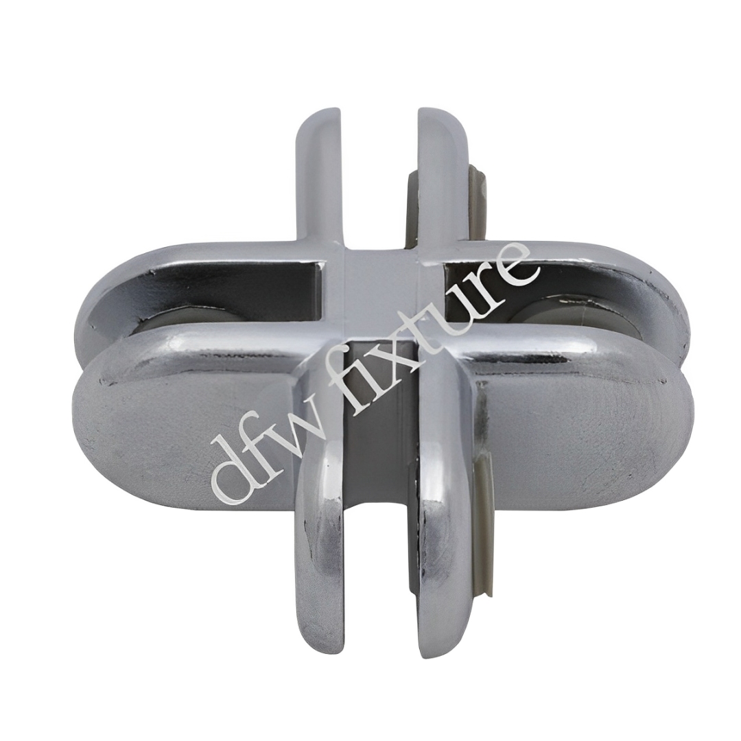 4 Way Metal Cubbie Clip - Chrome