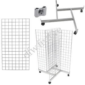 Grid 4-Way Display- 4ft- Chrome