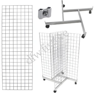 Grid 4-Way Display- 6ft- Chrome