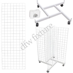 Grid 4-Way Display- 6ft- White