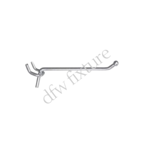 4 Inch Peg Board Hook - Chrome