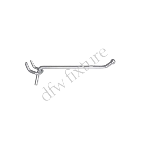 4 Inch Peg Board Hook - Chrome