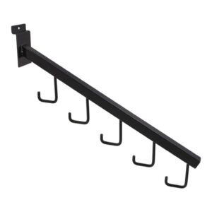 Slatwall 5 Hook Waterfalls- Black