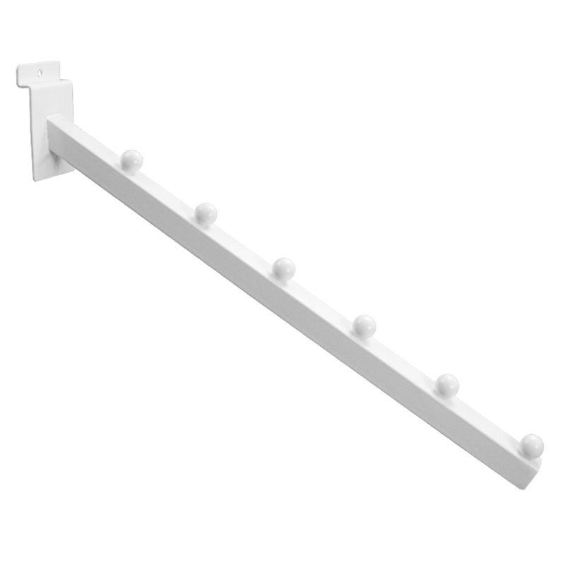 Slatwall 6 Ball Waterfall-White