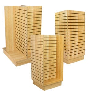 Slatwall Island Merchandisers-Maple