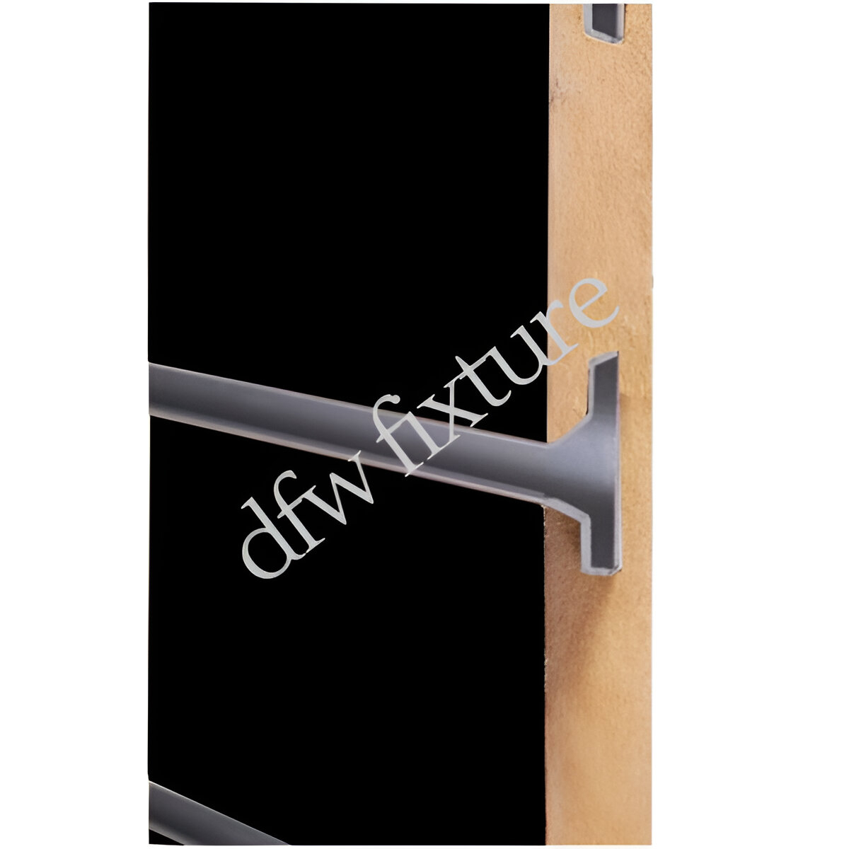Slatwall with Aluminum Inserts - Black