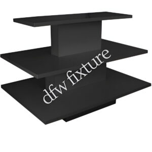 3 Tier Rectangle Display Table-Black