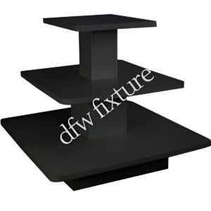 3 Tier Square Display Table-Black