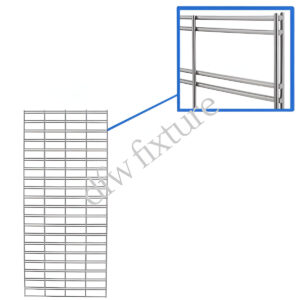 2ft x 5ft Slatgrid Panel - Chrome