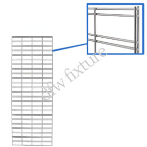 2ft x 6ft Slatgrid Panel - Chrome