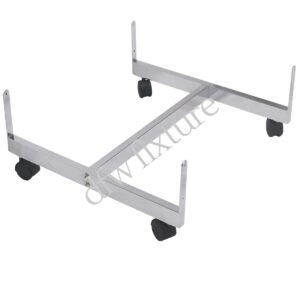 2ft Rolling H Base for Grid- Chrome