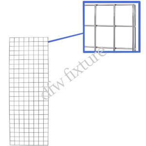 2ft x 6ft Grid Panel - Chrome