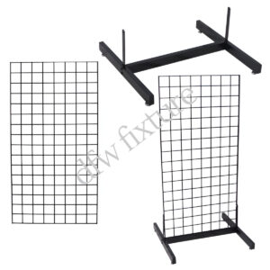 Grid Single Deluxe Display- 4ft- Black