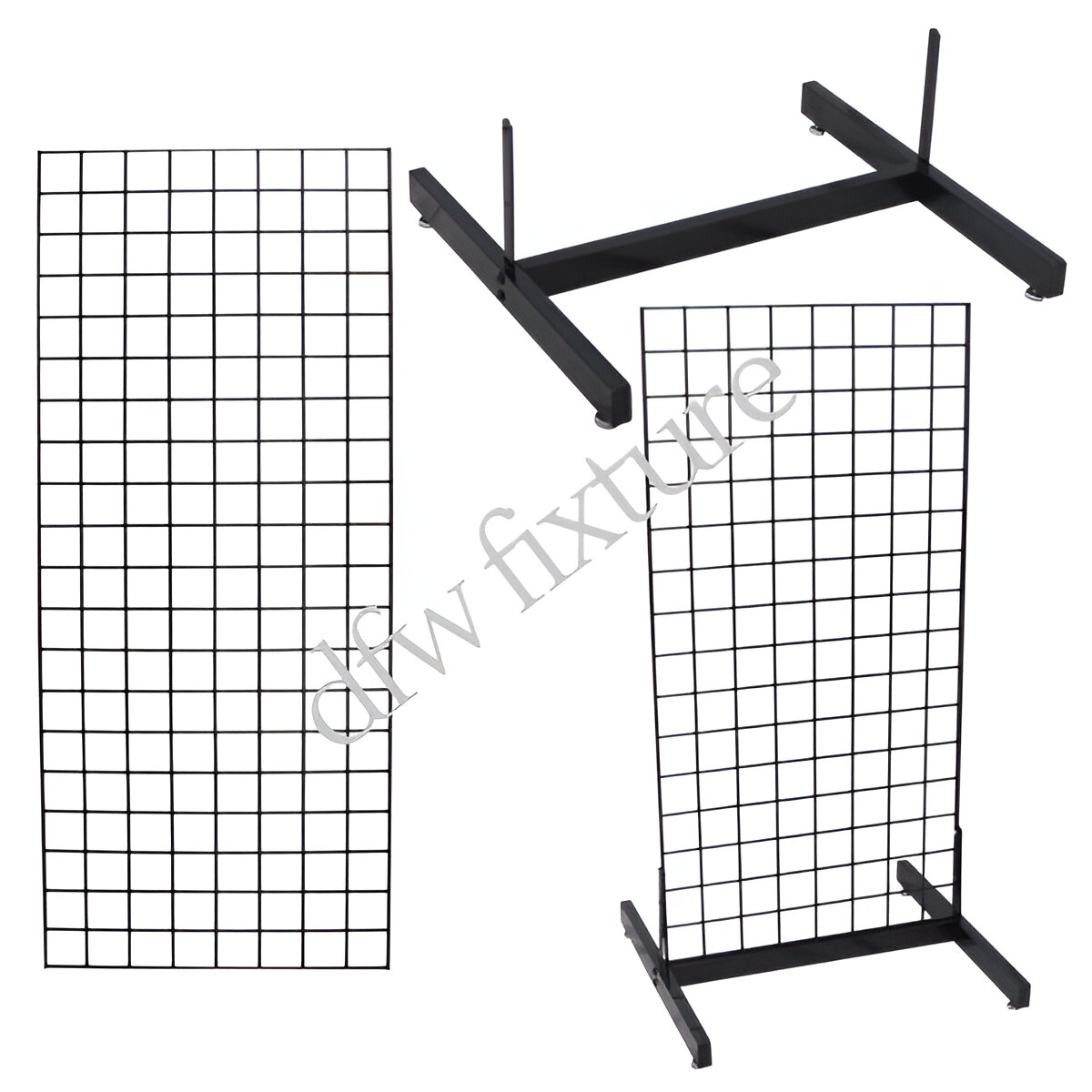 Grid Single Deluxe Display- 5ft- Black