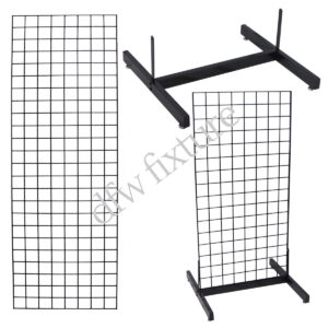 Grid Single Deluxe Display- 6ft- Black