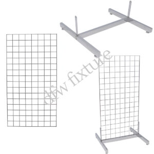 Grid Single Deluxe Display- 4ft- Chrome