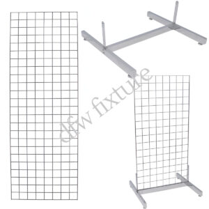 Grid Single Deluxe Display- 6ft- Chrome