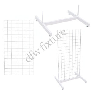 Grid Single Deluxe Display- 4ft- White