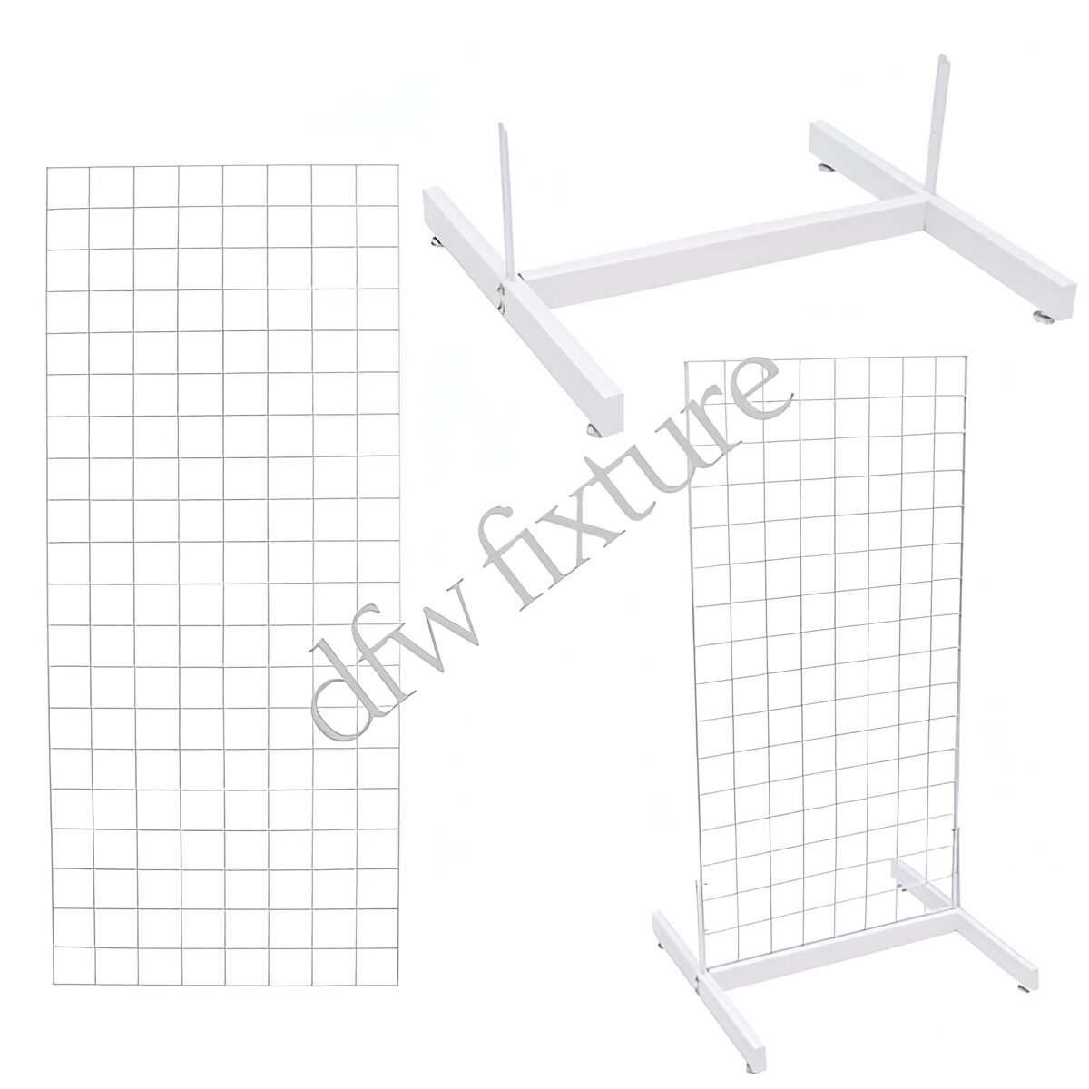 Grid Single Deluxe Display- 5ft- White