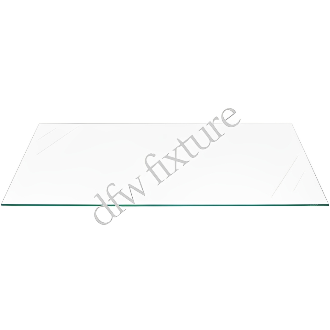 8" x 24" Long x 3/16" Thick Tempered Glass