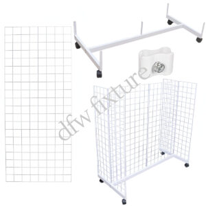 Grid Gondola Display- 5ft- White