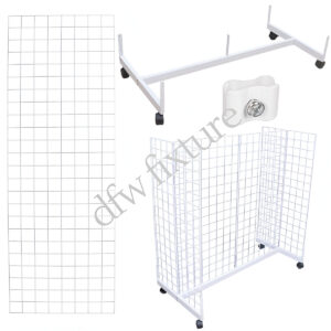 Grid Gondola Display- 6ft- White