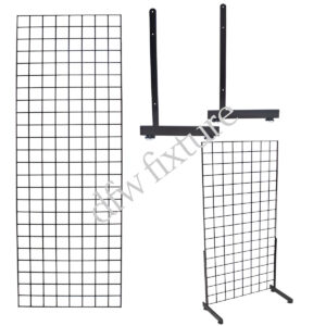 Grid L-Leg Display- 6ft- Black