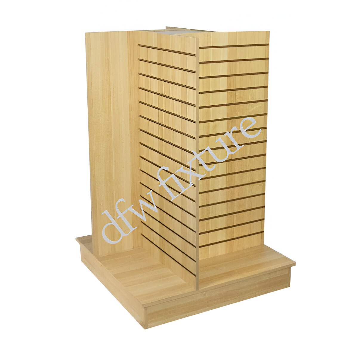 Slatwall 4-Way Display - Maple