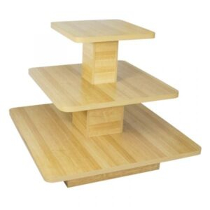 3-Tiered Display Tables Maple