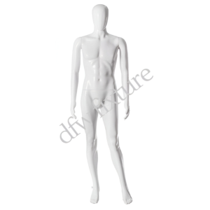 Plastic Male Mannequin White M1GW-TAB