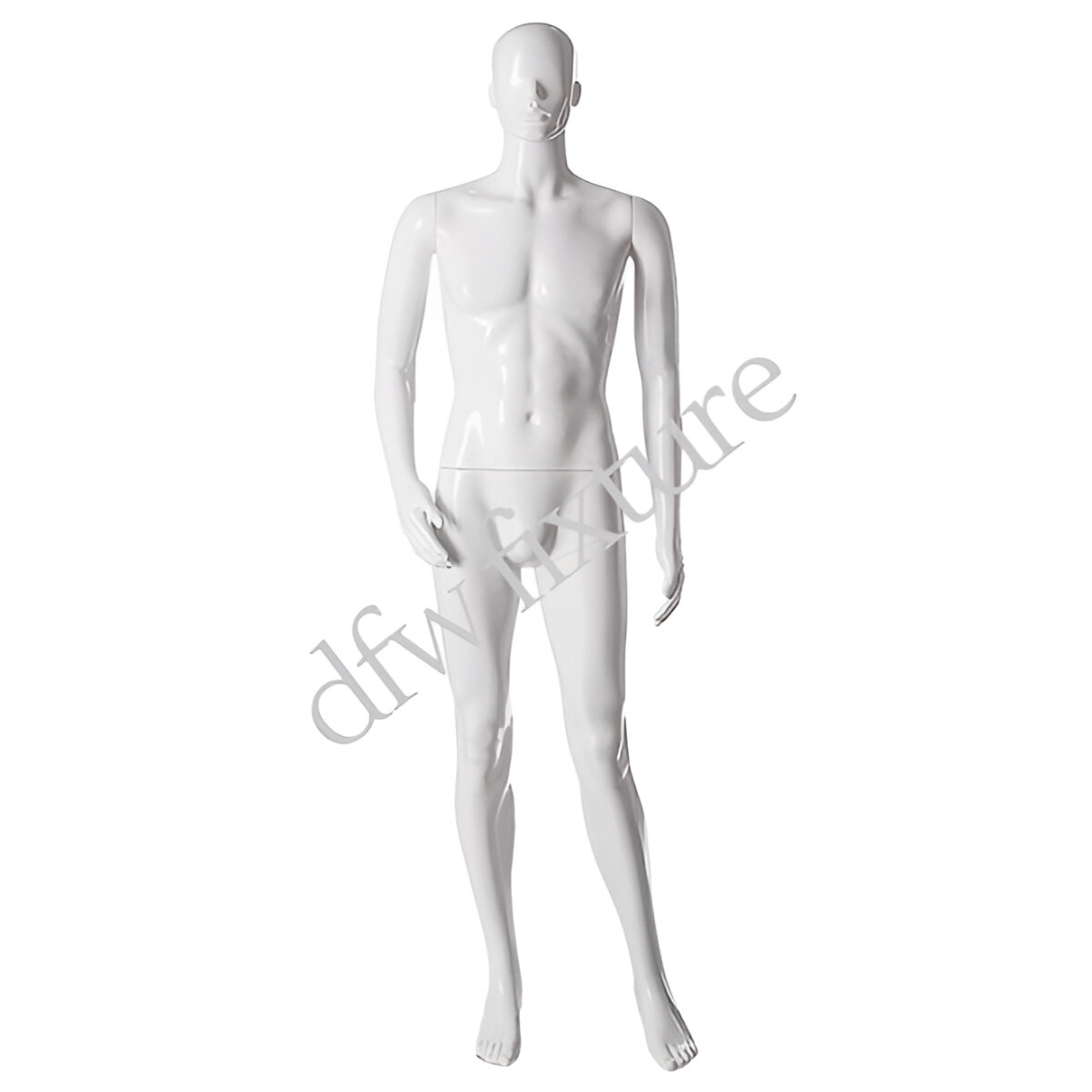 Plastic Male Mannequin White M2GW-VIC