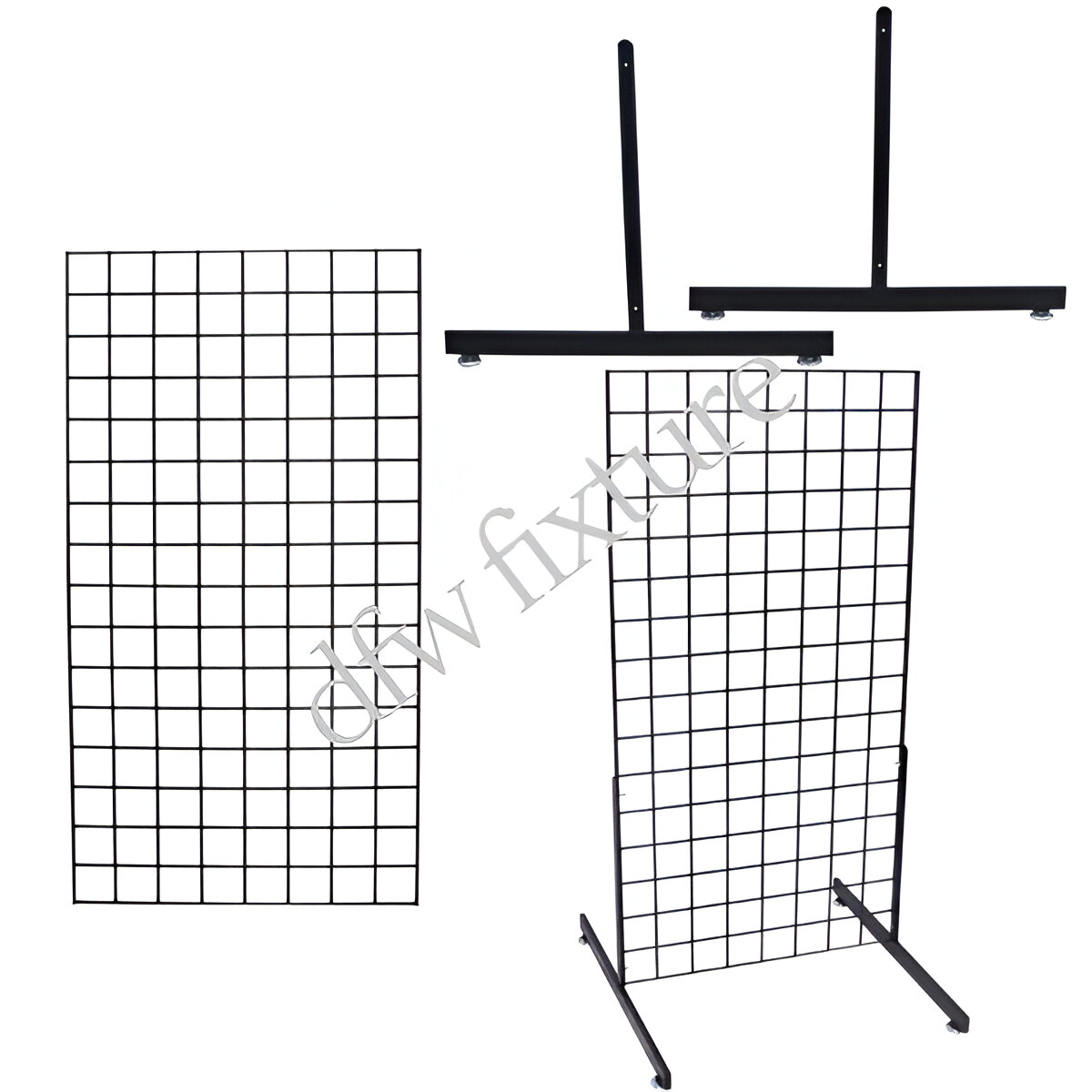 Grid T Leg display- 4ft- Black