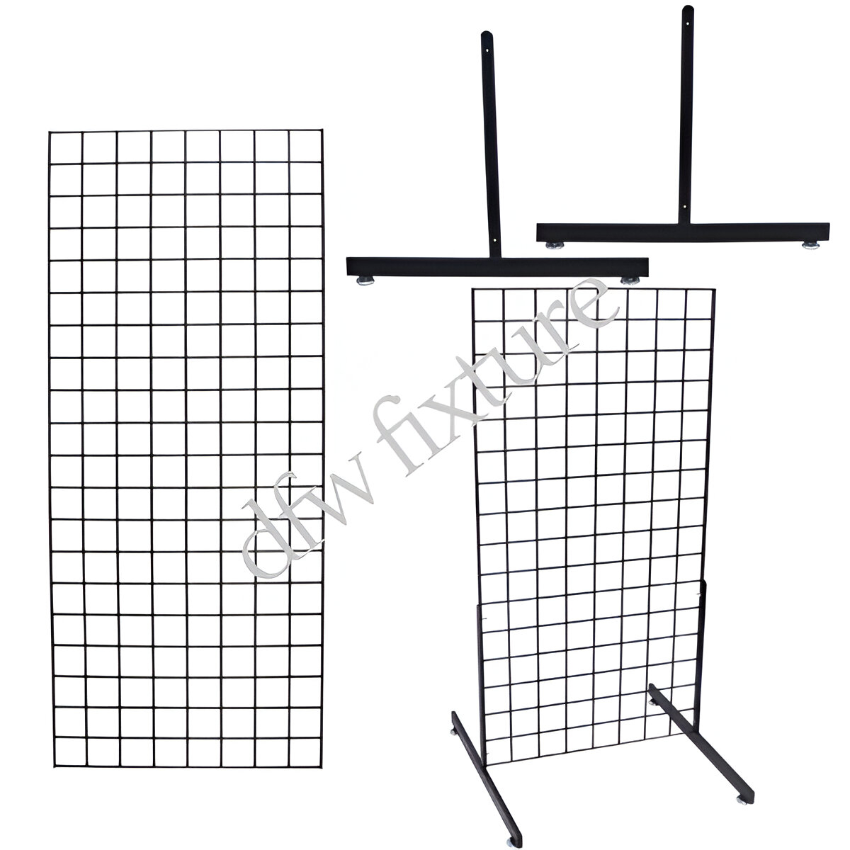 Grid T Leg display- 5ft- Black