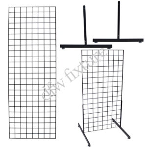 Grid T Leg Display- 6ft- Black