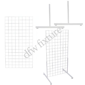 Grid T Leg Display- 4ft- White