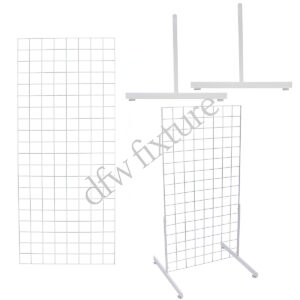 Grid T Leg Display- 5ft- White