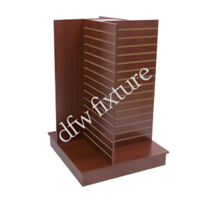 Slatwall 4-Way Display - Walnut