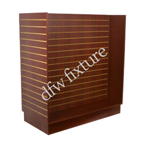 Slatwall 4ft H Unit - Walnut