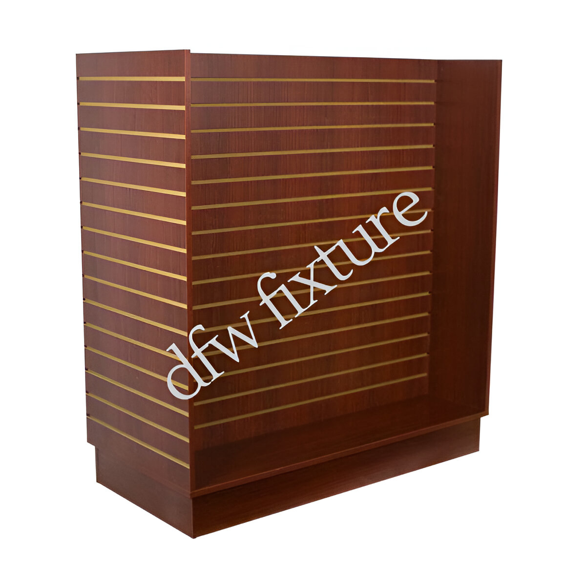 Slatwall 4ft H Unit - Walnut
