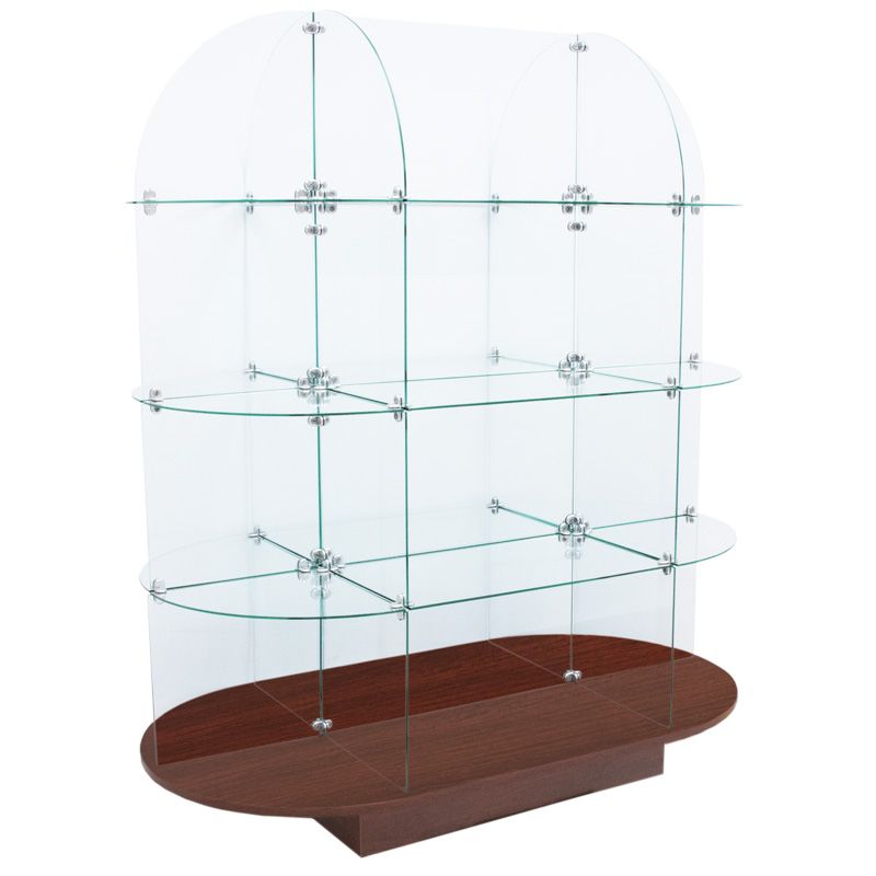 Glass Gondola - Walnut